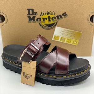 DR MARTENS RYKER UNISEX SANDALS BROWN (10)